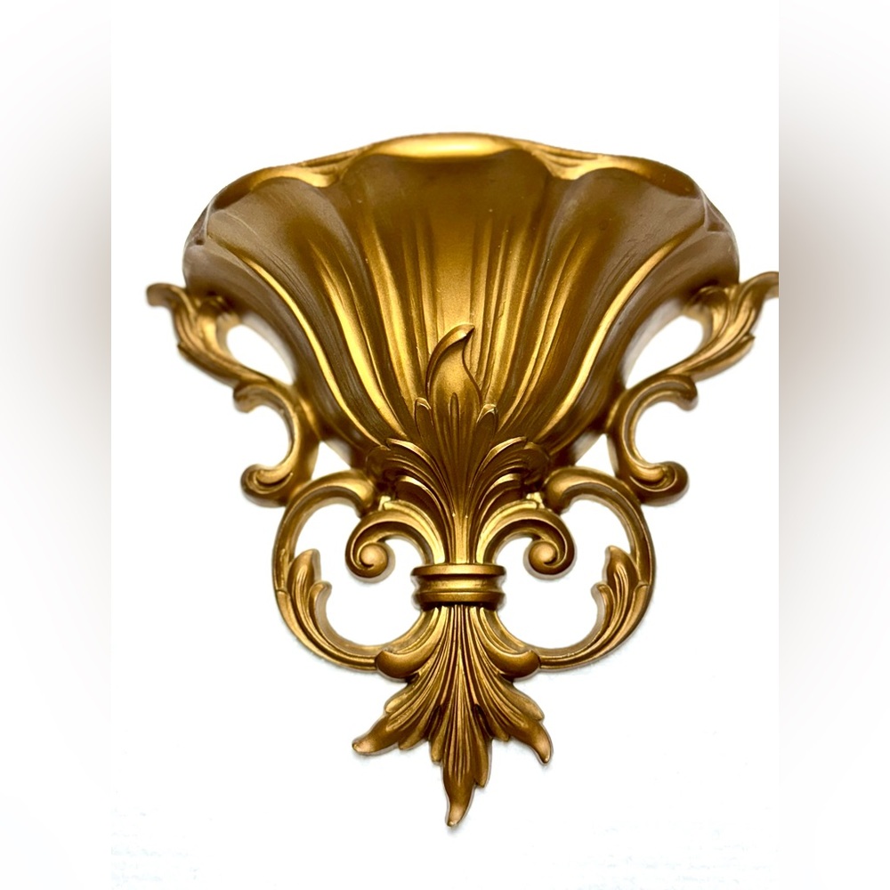 Elegant Gold Wall Sconce Planter Decor Accent Rome Classic Style